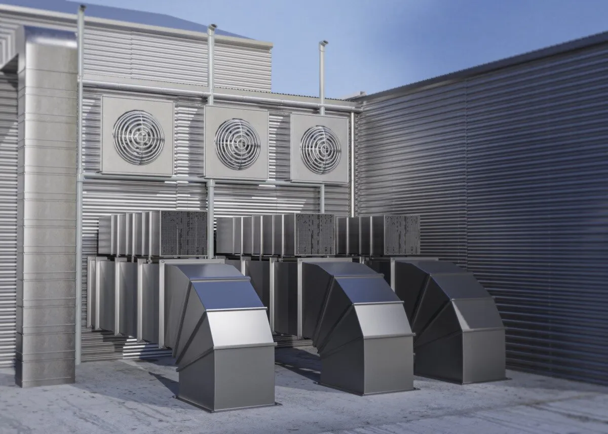 Rooftop commercial air handling units